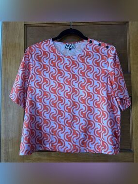 Dusen Dusen geo print silky top